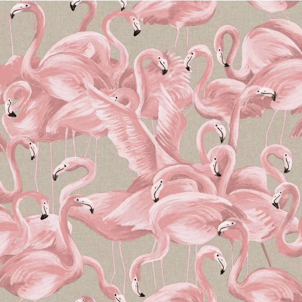 Tempaper & Co. Flamingo Removable Peel and Stick Wallpaper, Ballerina Pink, 28